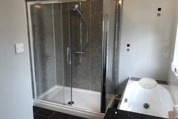 Shower & Sink Installed