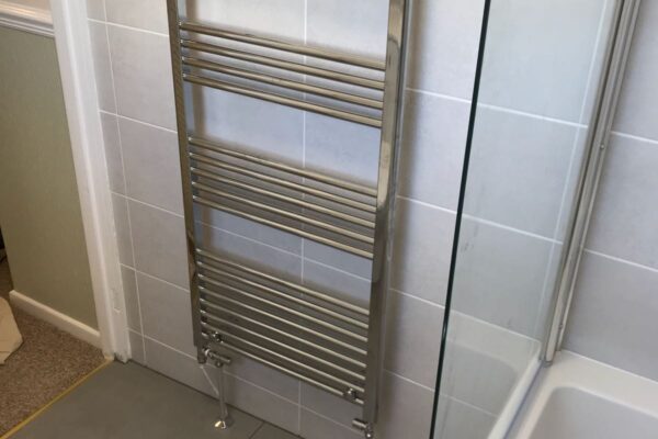 Heated Towel Rack installed