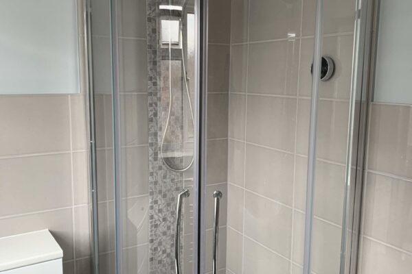 Shower Installed in Bathroom