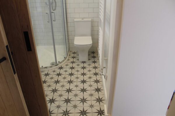 Tiled shower room