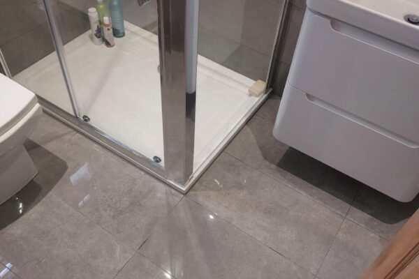 Tiled floor